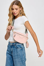 Load image into Gallery viewer, Fame PU Leather Weave Textured Crossbody Bag with Coin Purse