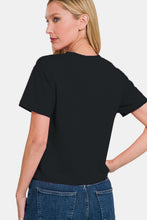 Load image into Gallery viewer, Zenana Round Neck Short Sleeve Cropped T-Shirt