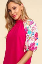 Load image into Gallery viewer, Haptics Frill Mock Neck Half Sleeve Blouse