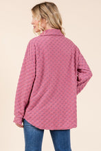 Load image into Gallery viewer, BOMBOM Checkered Button Down Dropped Shoulder Shacket