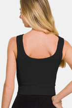 Load image into Gallery viewer, Zenana Ribbed Round Neck Cropped Tank