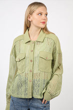 Load image into Gallery viewer, VERY J Button Up Long Sleeve Lace Shirt