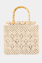 Load image into Gallery viewer, Fame Wooden Handle Braided Handbag