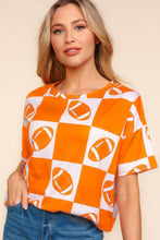 Load image into Gallery viewer, Haptics Football Checkered Print Short Sleeve T-Shirt