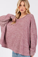 Load image into Gallery viewer, SAGE + FIG Round Neck Batwing Sleeve Oversize Top