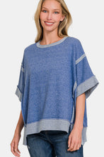 Load image into Gallery viewer, Zenana Contrast Trim Drop Shoulder T-Shirt