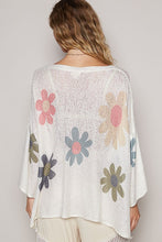 Load image into Gallery viewer, POL Flower Dropped Shoulder Long Sleeve Knit Top