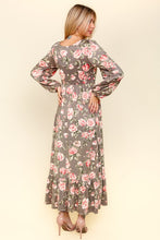 Load image into Gallery viewer, Haptics Twisted Detail Ruffled Hem Floral Dress with Side Pockets