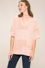 Load image into Gallery viewer, Cotton Bleu by Nu Label Paisley Print V-Neck Top