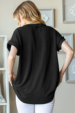 Load image into Gallery viewer, Heimish Front Pocket Short Sleeve Ribbed Top