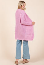 Load image into Gallery viewer, Mittoshop Open Front Long Sleeve Longline Cardigan