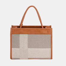 Load image into Gallery viewer, David Jones Striped Contrast Tote Bag