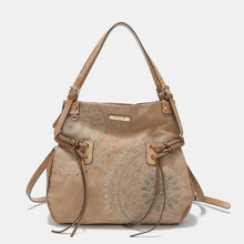 Load image into Gallery viewer, Nicole Lee USA Side Braided Tassel Inlaid Rhinestone Embroidery Hobo Bag