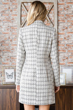 Load image into Gallery viewer, First Love Double Breasted Long Sleeve Tweed Blazer Dress