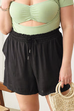 Load image into Gallery viewer, Zenobia Plus Size Drawstring Elastic Waist Shorts with Pockets