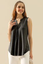 Load image into Gallery viewer, Ninexis Full Size Notched Sleeveless Top