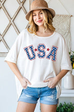 Load image into Gallery viewer, HOPELY USA Graphic Round Neck T-Shirt