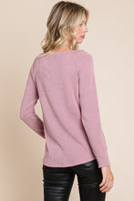 Load image into Gallery viewer, Super Lady Rib Texture Boat Neck Top