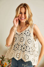 Load image into Gallery viewer, ADORA Crochet Wide Strap Tank