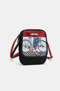 Nicole Lee USA Printed Nylon Crossbody Bag