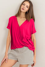 Load image into Gallery viewer, HYFVE Short Sleeve Surplice Top