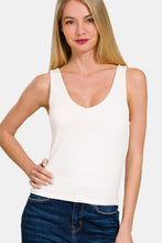 Load image into Gallery viewer, Zenana Double Layer V Neck Tank