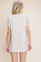 Load image into Gallery viewer, Cotton Bleu by Nu Label Striped Short Sleeve T-Shirt