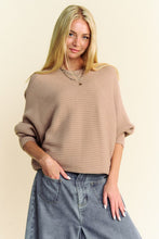 Load image into Gallery viewer, Davi &amp; Dani Round Neck Batwing Sleeve Sweater