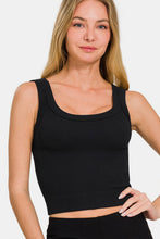 Load image into Gallery viewer, Zenana Ribbed Round Neck Cropped Tank