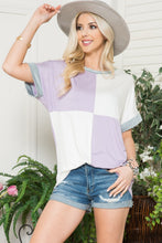 Load image into Gallery viewer, Celeste Color Block Short Sleeve T-Shirt