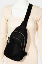 Load image into Gallery viewer, Fame Solid Color Nylon Sling Bag