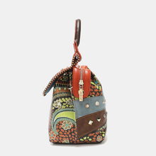 Load image into Gallery viewer, Nicole Lee USA Front Stitch Detail Inlaid Stud Handbag