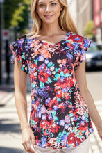 Load image into Gallery viewer, Heimish Ruffle Sleeve Floral Top