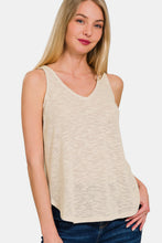 Load image into Gallery viewer, Zenana V-Neck Curved Hem Tank