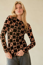Load image into Gallery viewer, Davi &amp; Dani Heart Print Long Sleeve Top