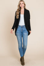 Load image into Gallery viewer, BOMBOM Open Front Waffle Knit Cocoon Cardigan