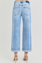 Load image into Gallery viewer, RISEN Full Size Ankle Wide Leg Cuffed Jeans Plus Size