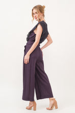 Load image into Gallery viewer, And The Why Laced Surplice Tie Waist Jumpsuit