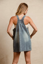 Load image into Gallery viewer, BiBi Washed Adjustable Strap Denim Overall Dress