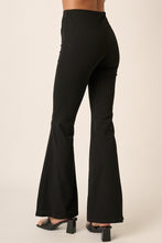 Load image into Gallery viewer, Mittoshop Crepe Knit Elastic Waist Flare Leg Pants