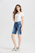 Load image into Gallery viewer, BAYEAS Super High Rise Denim Bermuda Shorts