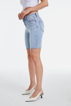 Load image into Gallery viewer, BAYEAS Mid Rise Stretch Denim Shorts