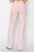 Load image into Gallery viewer, RISEN Full Rise Wide Leg Cargo Pocket Jeans