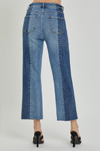 Load image into Gallery viewer, RISEN Mid-Rise Waist Two-Tones Jeans with Pockets