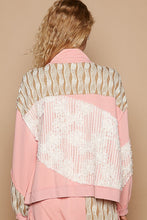 Load image into Gallery viewer, POL Applique Patchwork Zip Up Jacket