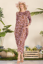 Load image into Gallery viewer, Celeste Leopard Contrast Dress with Pockets