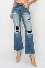 Load image into Gallery viewer, Risen High Rise Distressed Ankle Flare Jeans