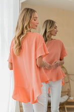 Load image into Gallery viewer, Sew In Love Round Neck Ruffled Top