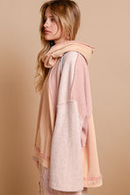 Load image into Gallery viewer, POL Exposed Seam Turtleneck Stud Trim French Terry Hoodie