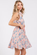 Load image into Gallery viewer, GeeGee Floral Eyelet Sleeveless Mini Dress